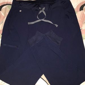 Figs jogger scrub bottoms - Navy - large tall